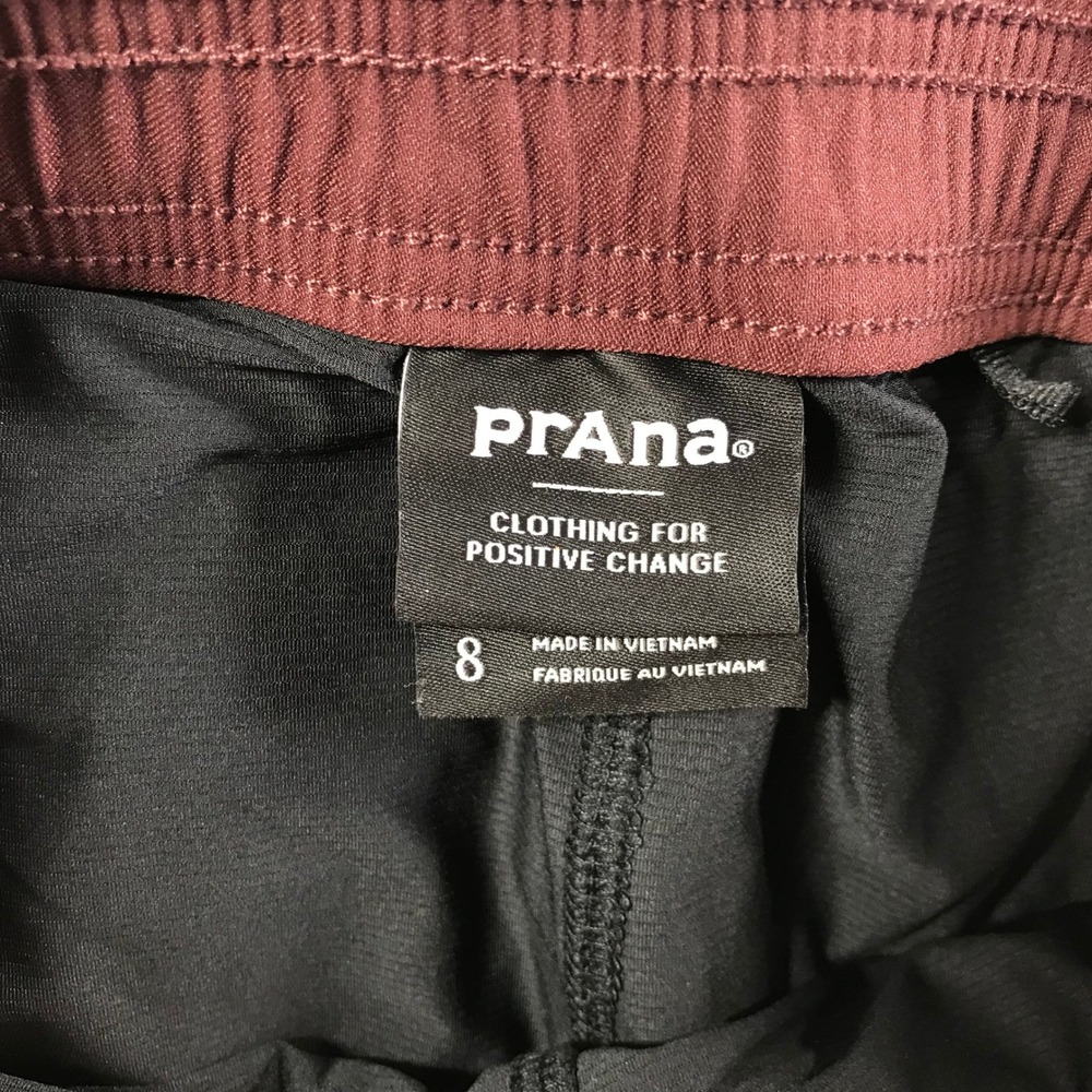 Prana Halle Skort Womens 8 Dark Red Burgundy Hiking Travel Stretch Active Mini - Picture 4 of 8